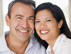 happy asian couple